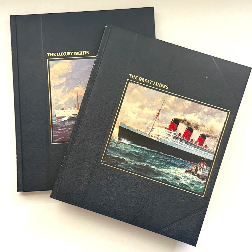 The Seafarers Time Life Books, Luxury Yachts, The Great Liners, Vintage Hardcove